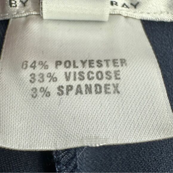 St. John Collection High Rise Straight Leg Dress Pant Trousers Navy Blue Size 6 - Picture 9 of 12